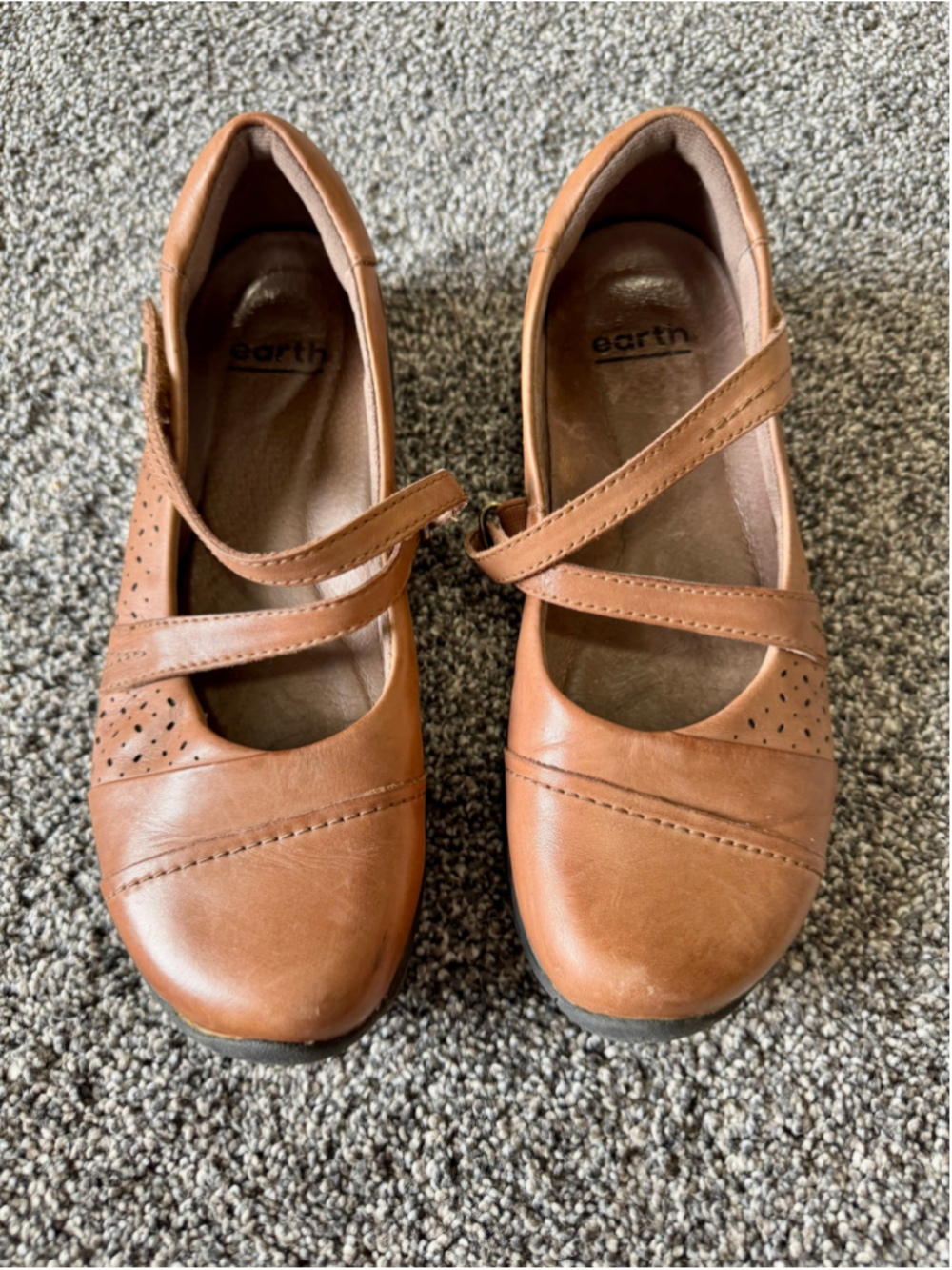 Women's Earth Galilei Almond Multi Calf Leather Mary Jane Size 7.5 - Picture 3 of 12